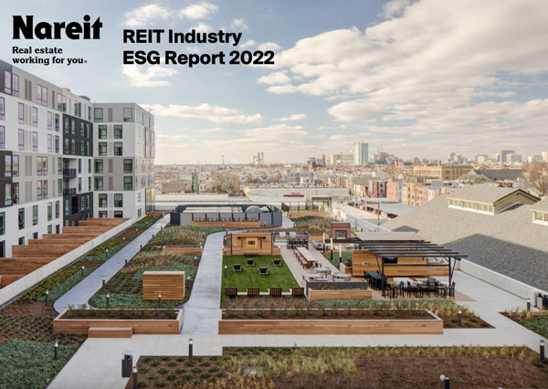 2022 REIT industry ESG Report cover