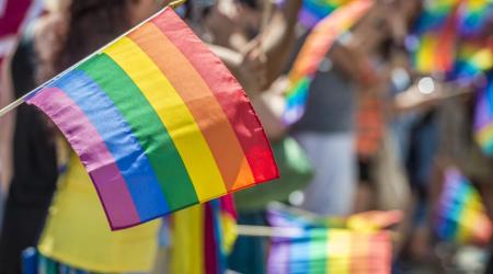 Gay Pride flags - stock image