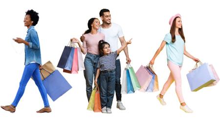 Stock photo of people shopping